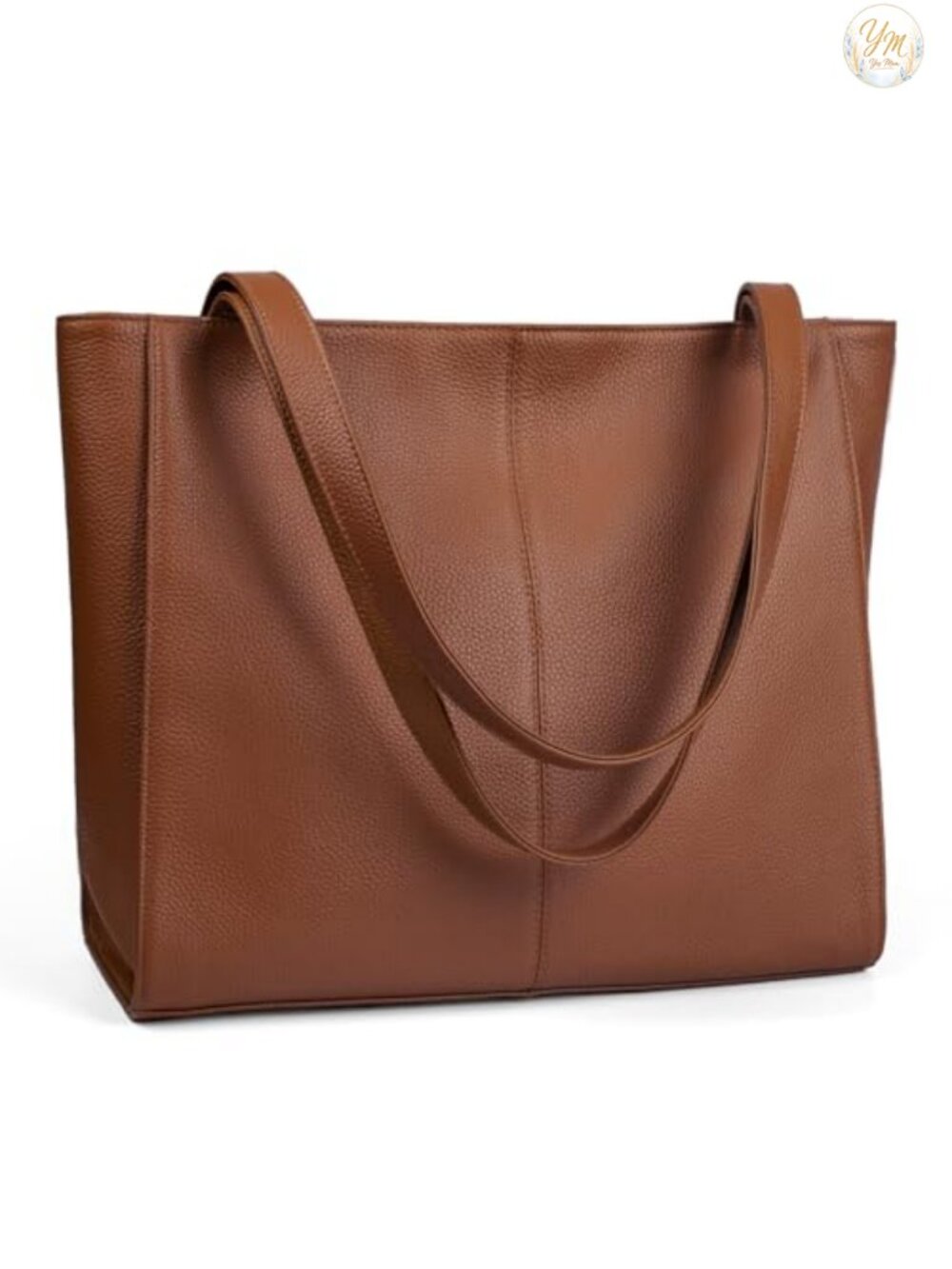 Genuine Leather Tote Bag for Women Work Travel Laptop Handbag Purse